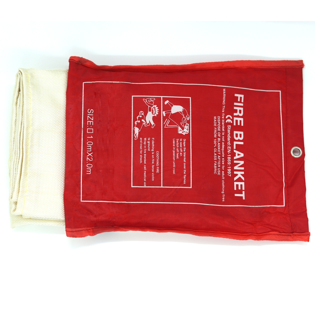 Being Safe Fiberglass Cloth 3 mm Fire Retardant Blanket Golden_1