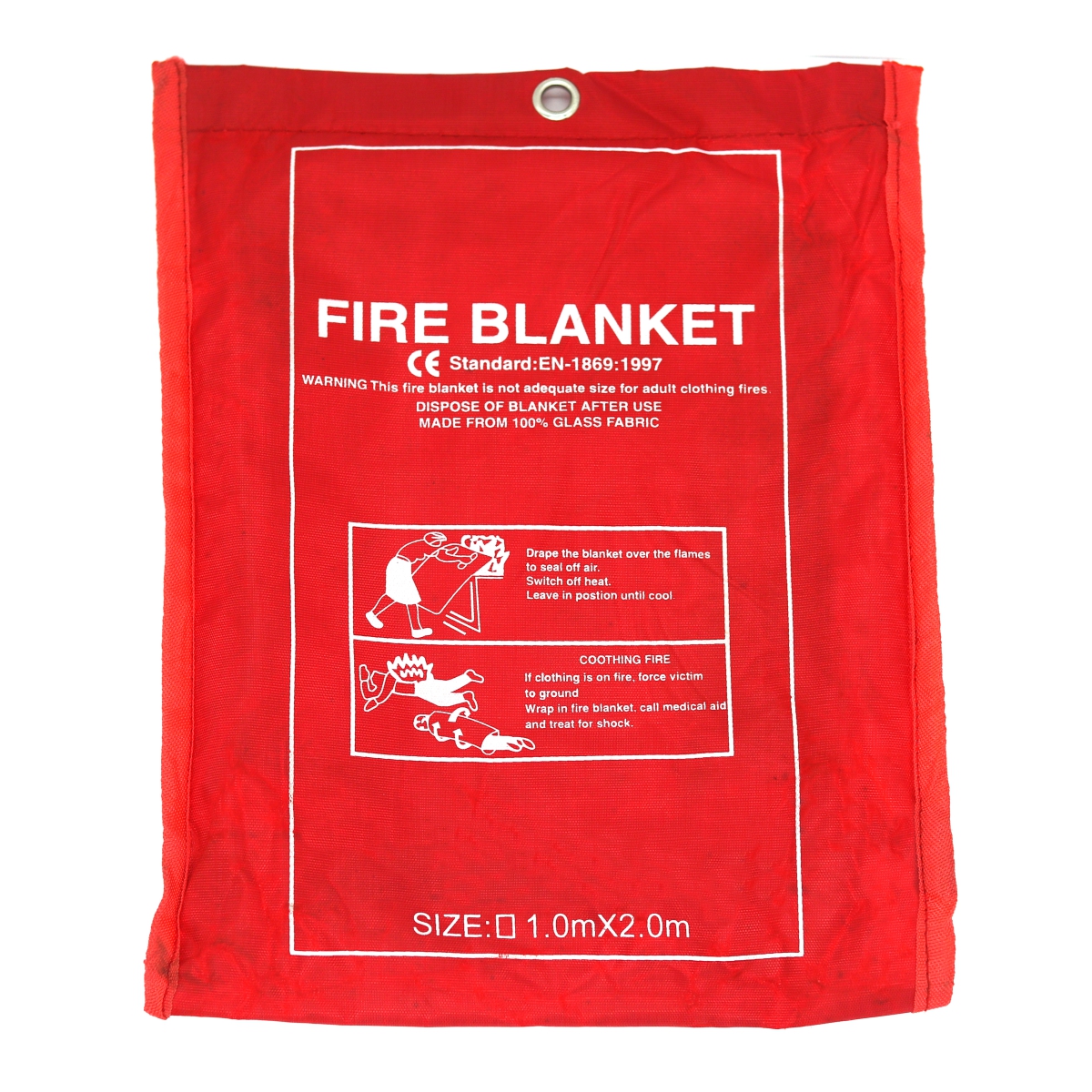 Being Safe Fiberglass Cloth 3 mm Fire Retardant Blanket Golden_2