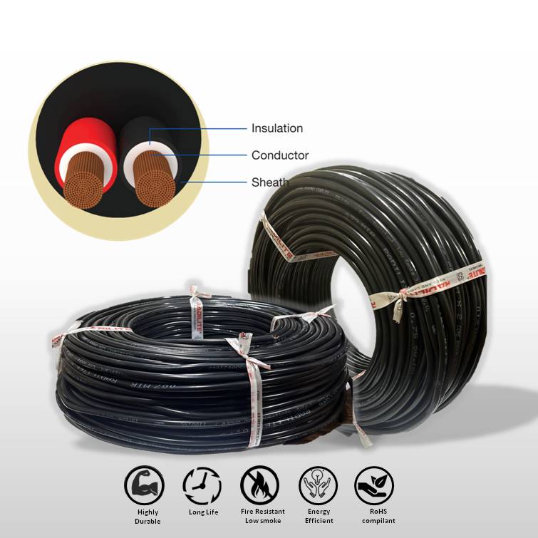 RADILITE 2 Core 0.75 sqmm Industrial Flexible Cables 90 m Copper 1100 V_2
