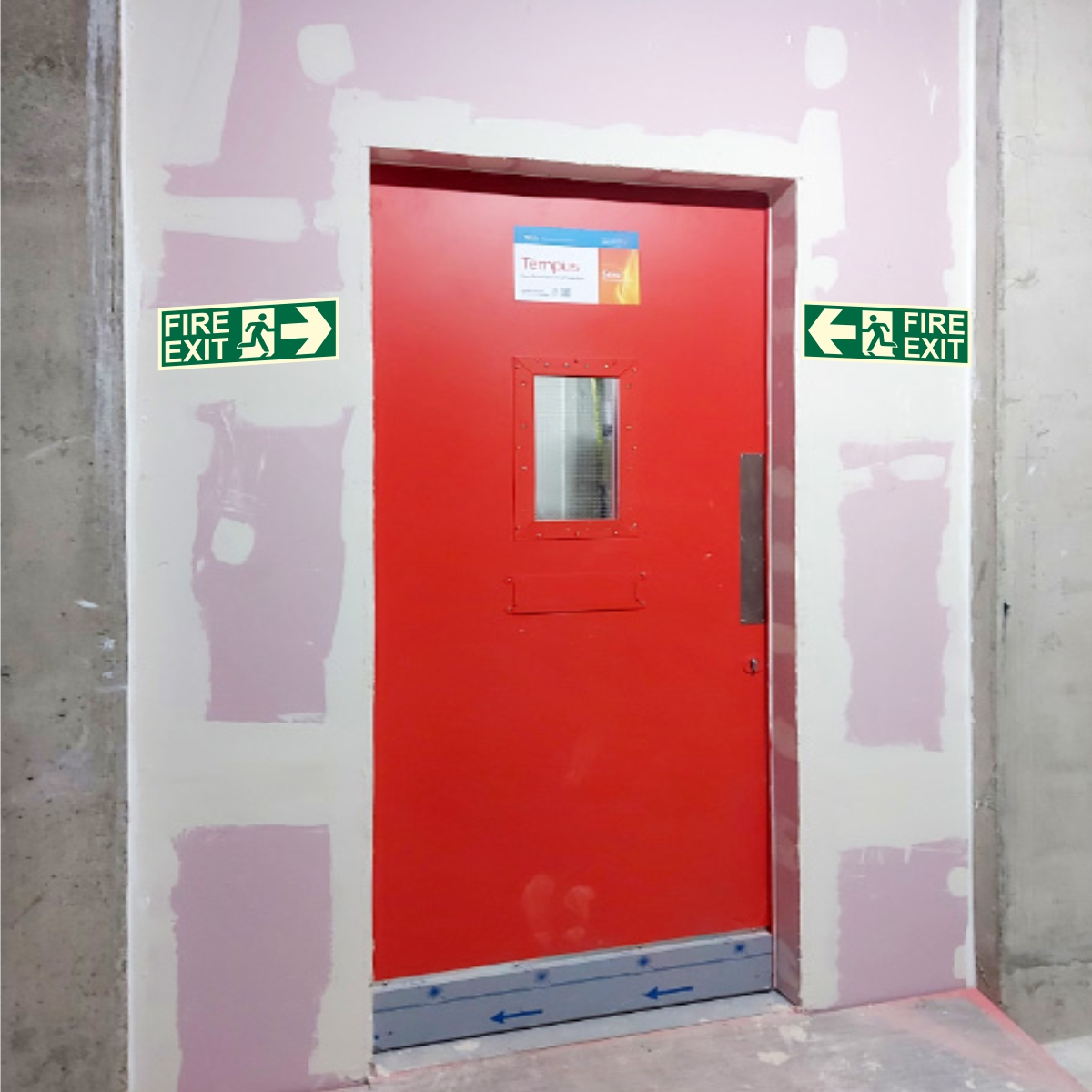 Being Safe Direction Signages 100 x 300 mm Adhesive and Wall Mount Photoluminescent & Sunboard 3m_3