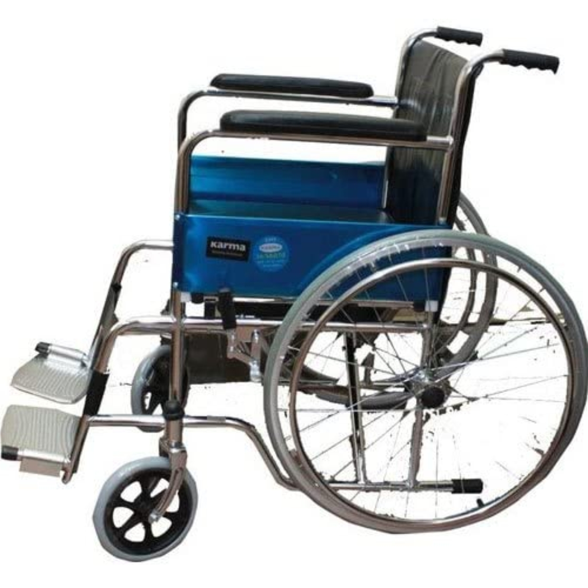 Karma Fighter C Foldable MS Chrome Plated Wheel Chair 100 kg_2
