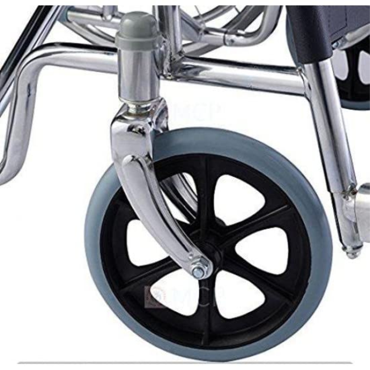 Karma Fighter C Foldable MS Chrome Plated Wheel Chair 100 kg_4