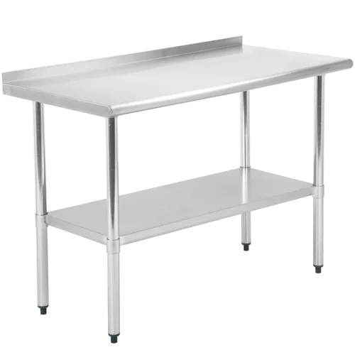 4 foot store stainless steel table