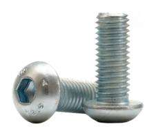 Unbrako M3 Button Hex Socket Head Screw 12.9 ISO 7380 Galvanized_0