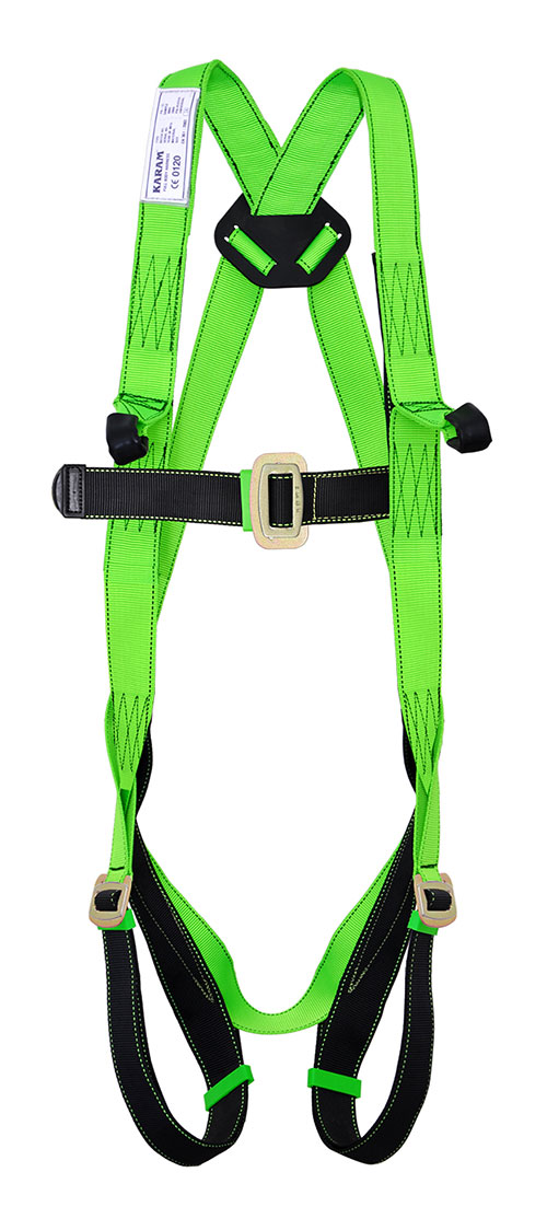 Polyester Full Body Double Rope Scaffold Hook Safety Harness L_0