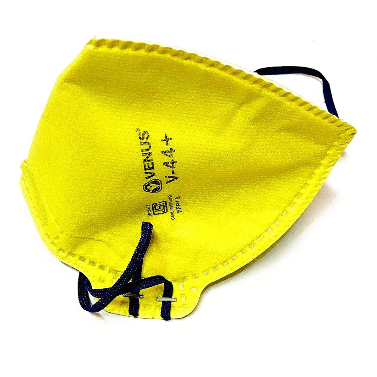 Venus Flat Fold Non Woven Nose Masks S V-44+ Yellow_2