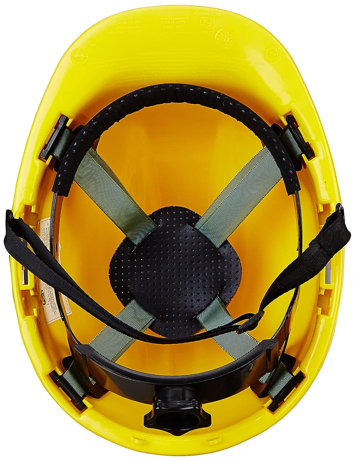 Honeywell HDPE Yellow Air Ventilated Safety Helmets A59IR020000_1