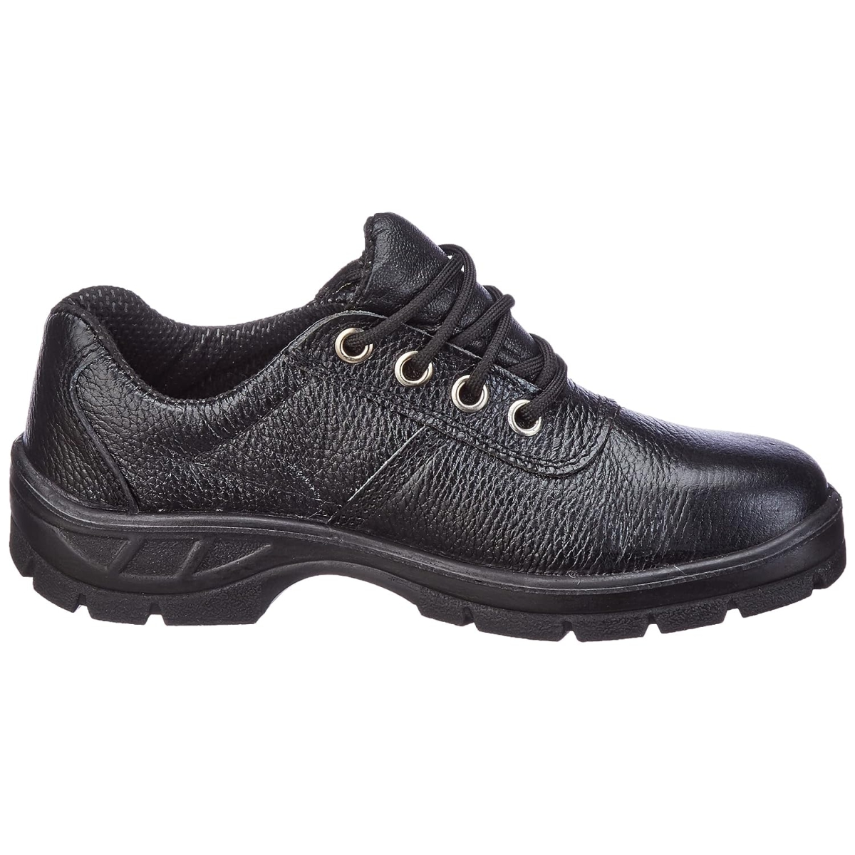 TIGER Real Leather Steel Toe Safety Shoes Black_2