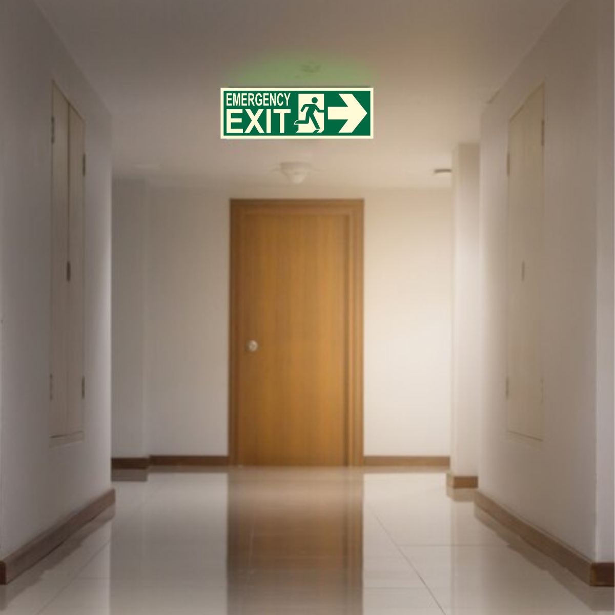 Being Safe Direction Signages 100 x 300 mm Adhesive and Wall Mount Photoluminescent & Sunboard 3m_2