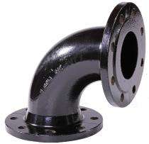 PSI Ductile Iron Double Flanged 90 Degree Elbows 100 mm_0