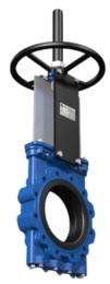V Tech DN 125 mm Manual Mild Steel Gate Valves Flanged Knife_0