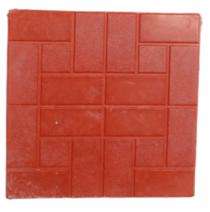 COSMOS Anti Skid 300 x 300 mm Red Matt Chequered Tile_0