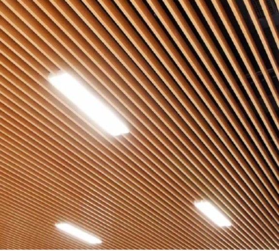DMC Baffle Brown Aluminium False Ceiling 150 x 50 mm_1