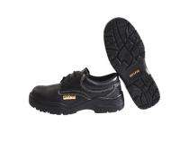Saviour Lion Double Density Leather Steel Toe Safety Shoes Black_0