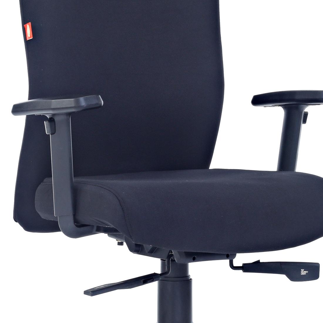 Durian Revolving Black 600 x 660 x 1050 mm Plywood Office Chairs_2