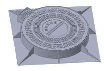 NEXUS Solid Top Manhole Cover Ductile Iron Epoxy Painted 600 mm_0