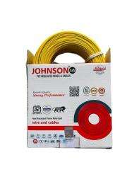 Johnson 0.5 sqmm HRFR Electric Wire Yellow 90 m_0