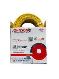 Johnson 1 sqmm HRFR Electric Wire Yellow 90 m_0