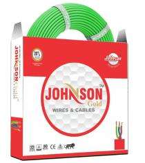 Johnson 1.5 sqmm Gold HRFR Electric Wire Green 90 m_0