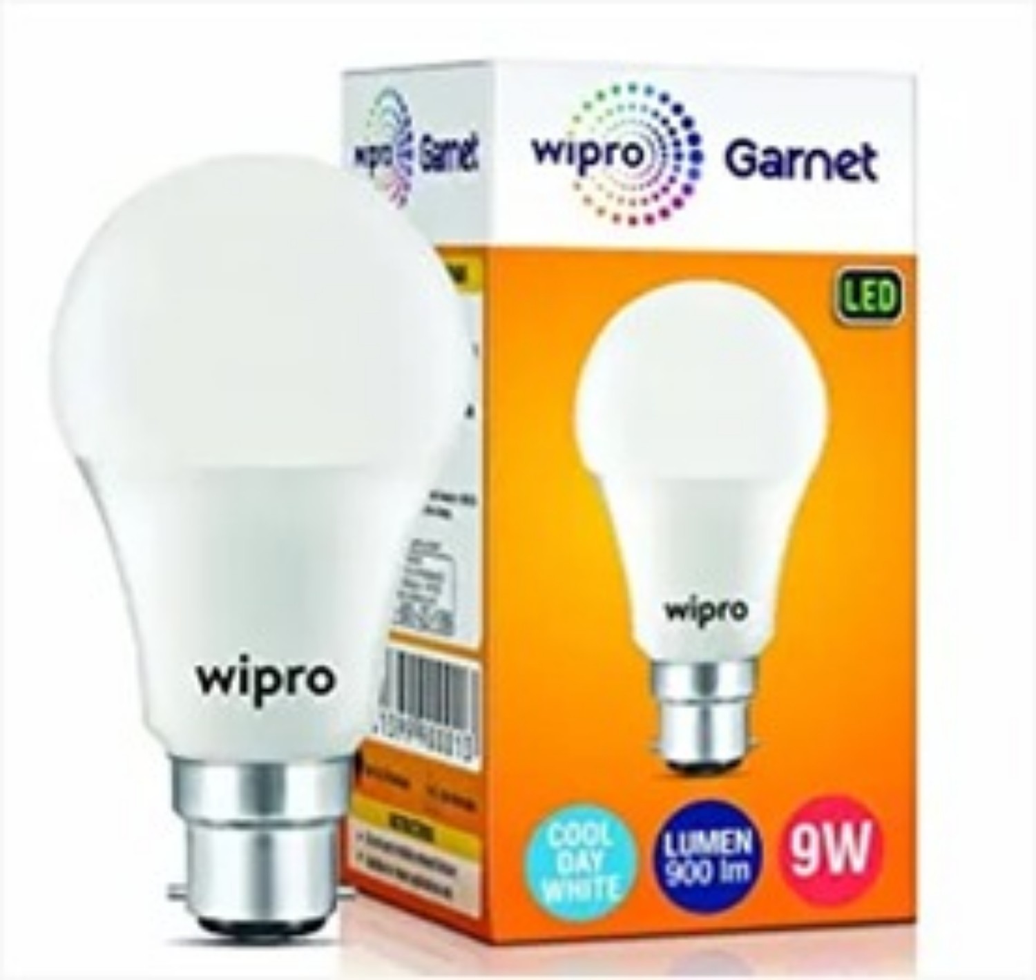 Wipro 9 W Cool White B22 2 piece 40000 h LED Bulbs_0