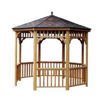 Greenish Decor Wooden Gazebo 10 x 10 x 10 ft_0