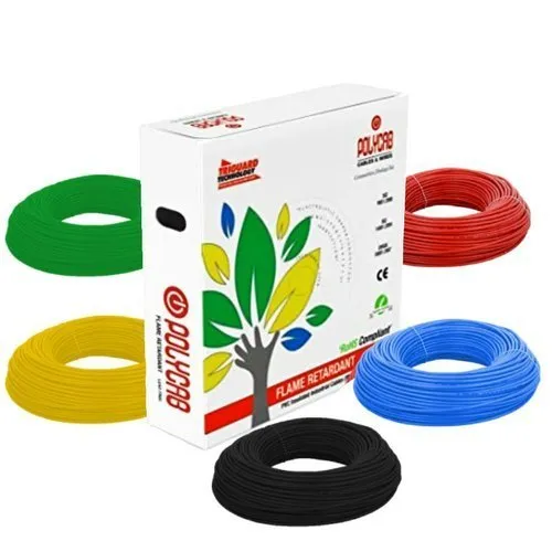 Polycab 2.5 sqmm FRLF Electric Wire Red 90 m_1