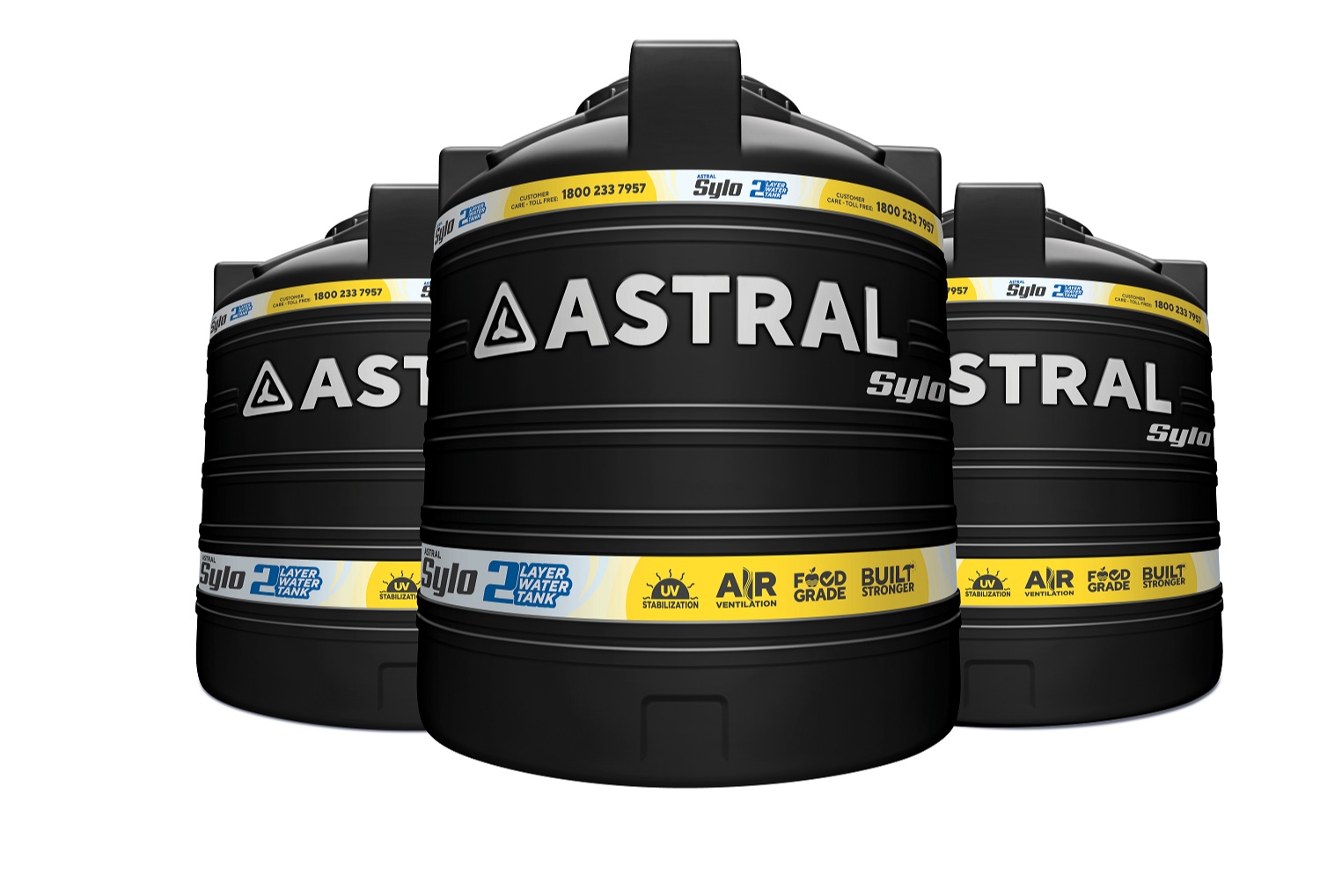 ASTRAL Sylo Plastic Water Tanks 1000 L Black_1