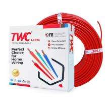 TWC 1 sqmm FR LITE Electric Wire Red 180 m_0