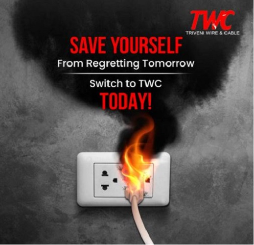 TWC 2.5 sqmm FR LITE Electric Wire Black 45 m_2