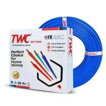 TWC 0.75 sqmm FR ACTIVE Electric Wire Blue 90 m_0