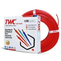 TWC 0.75 sqmm FR ACTIVE Electric Wire Red 90 m_0