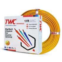 TWC 0.75 sqmm FR ADVANCE Electric Wire Yellow 90 m_0