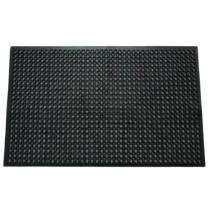 Floor Mats Foothole Rubber 38 x 32 inch Black_0