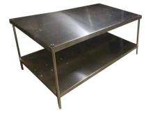 Restaurant Stainless Steel Table 610 x 457 x 1066 mm Silver_0
