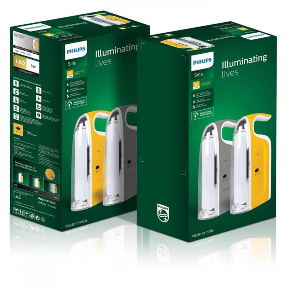 PHILIPS 919215850992 LED Rechargeable Lantern Emergency Light Unit 4 hr Table Top_1