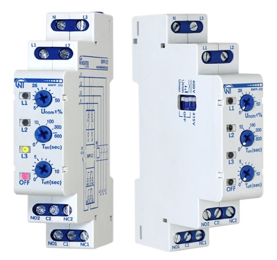 Novatek-Electro RNPP-312 Three Phase 5 A Voltage Monitoring Relay_3