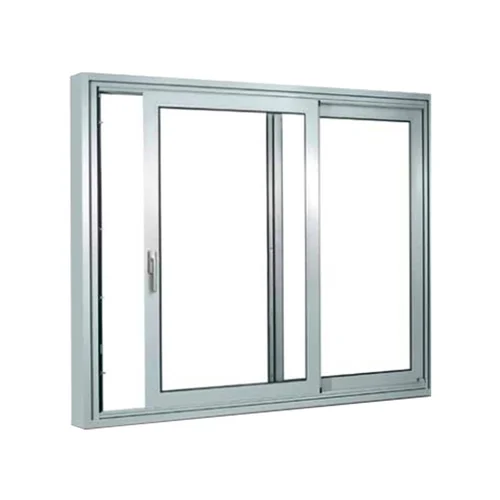 Verma Sliding 1 Track 2 Panel Grey uPVC Window 6 x 4 ft_0