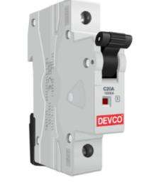 DEVCO MCB10200C Single Pole 20 A C Curve MCB_0