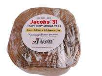 Jacobs 3 m Heavy Duty Mining Tape 50.8 mm Brown 2 mm_0