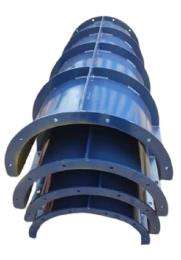 Durgashakti Mild Steel Round Column Shutter 500 mm x 50 mm_0