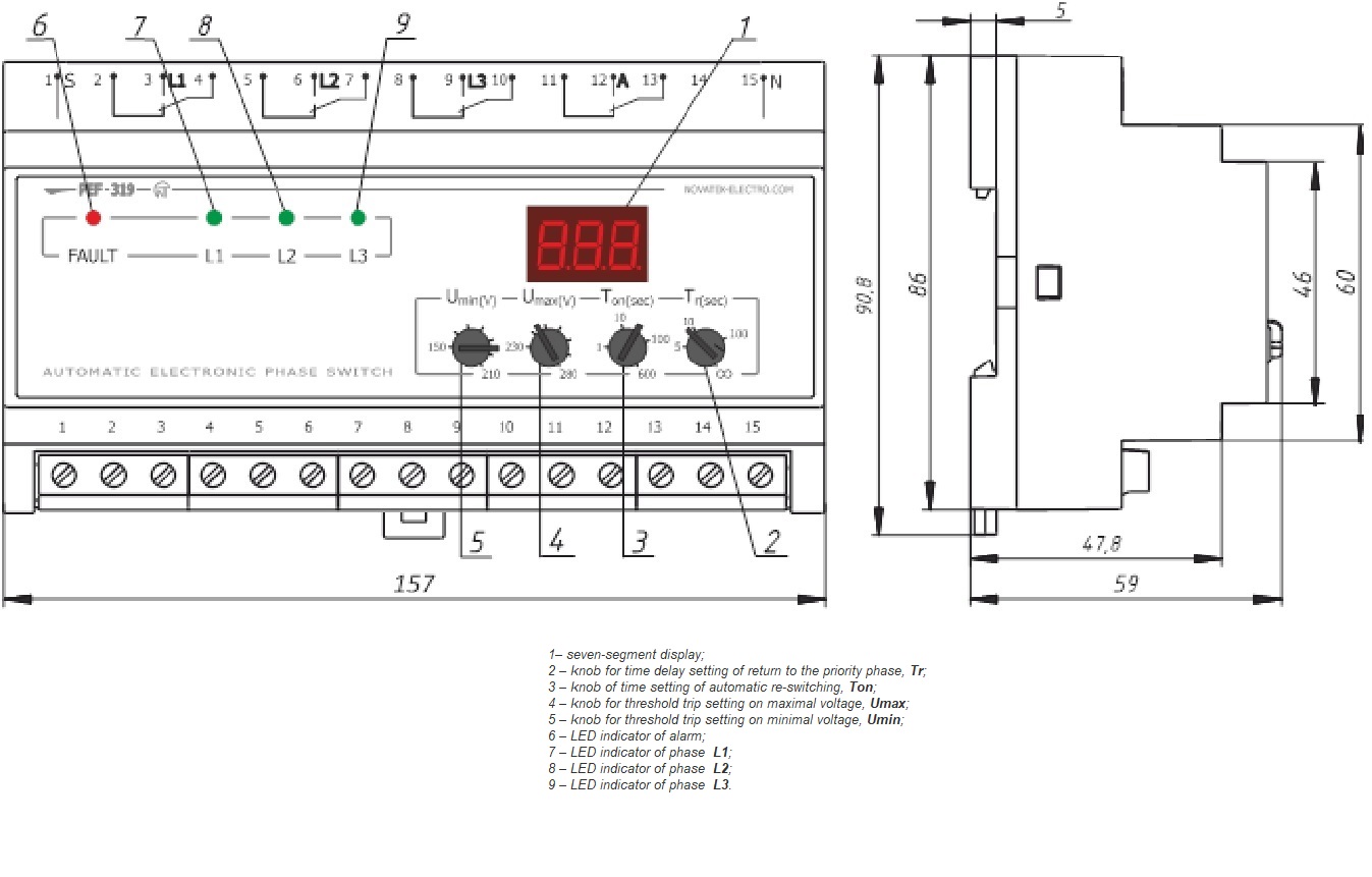 Novatek-Electro PEF-319 30 A Changeover Switches_1