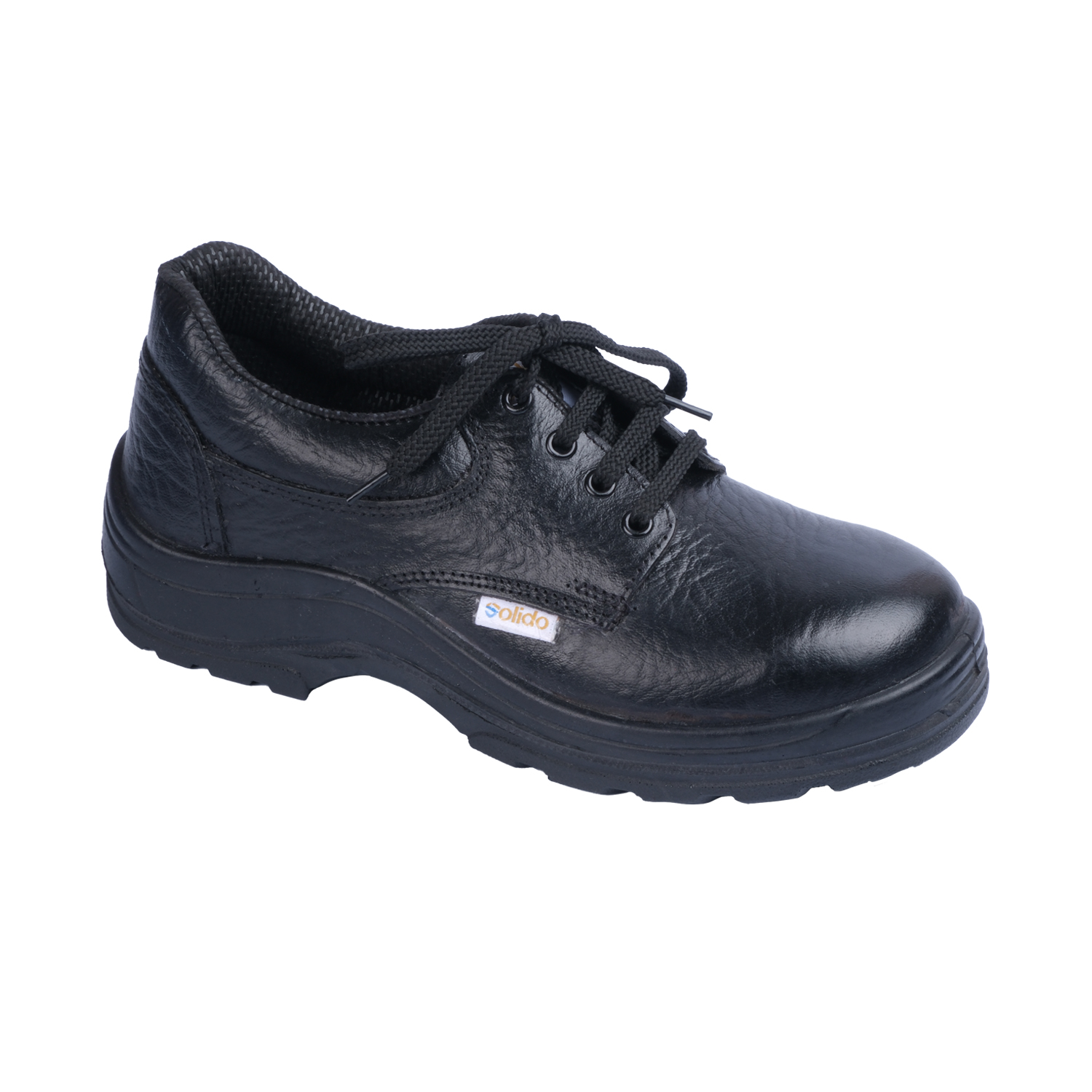 L&T SuFin Brand - Solido Everest SF61 Barton Steel Toe Safety Shoes Black_0