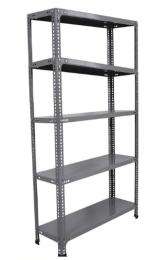 AS Mild Steel Angle Frame 5 Layers Industrial Racks 8 ft 838 x 381 mm_0