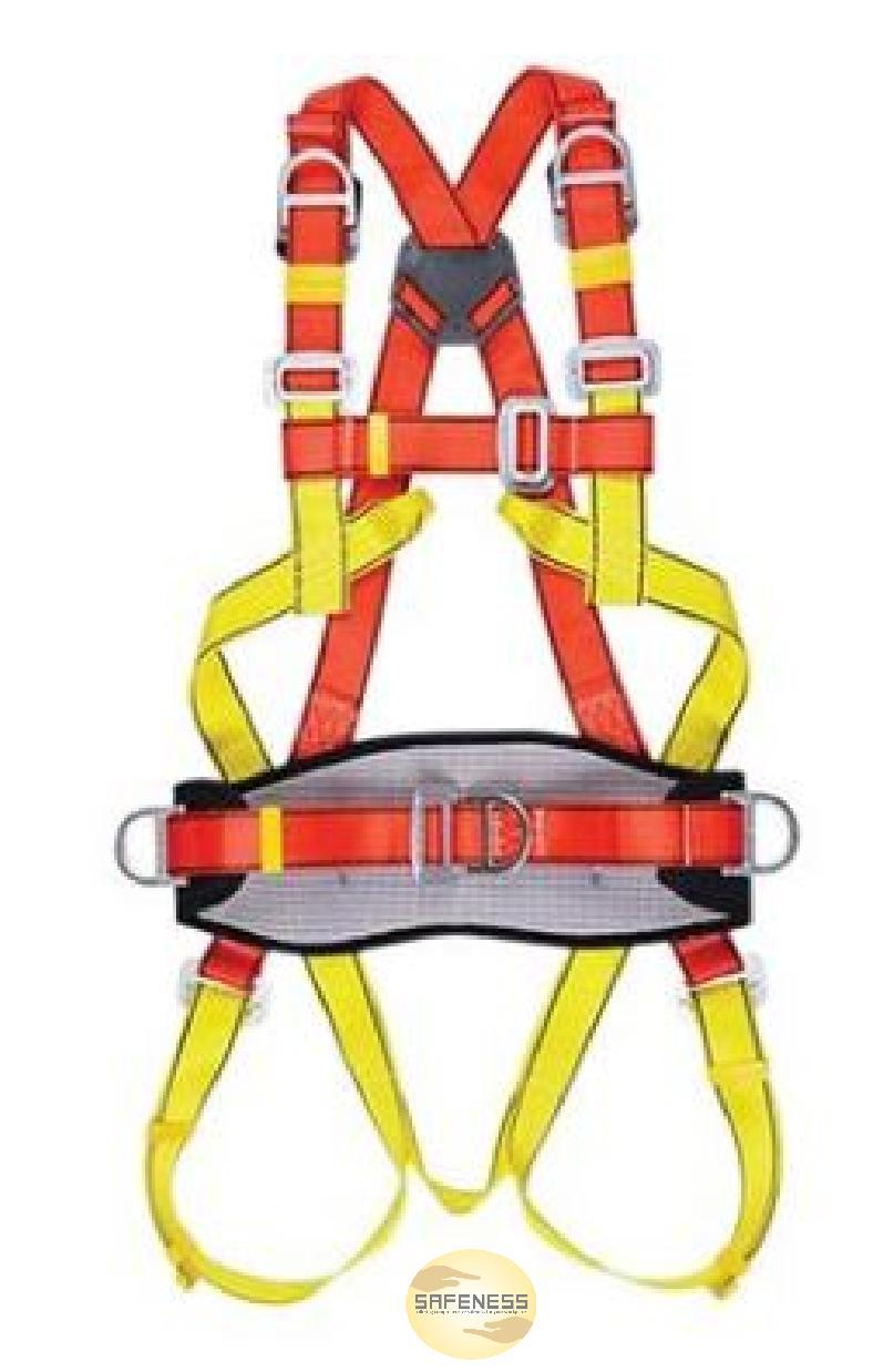 Buy Nylon Full Body Double Rope Scaffold Hook Safety Harness Free Size  online at best rates in India