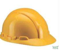 Udyogi HDPE Yellow Ventilated Safety Helmets_0