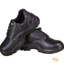 Leather Steel Toe Safety Shoes Black_0