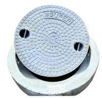 Super Precast Manhole Cover SFRC Plain 540 mm_0