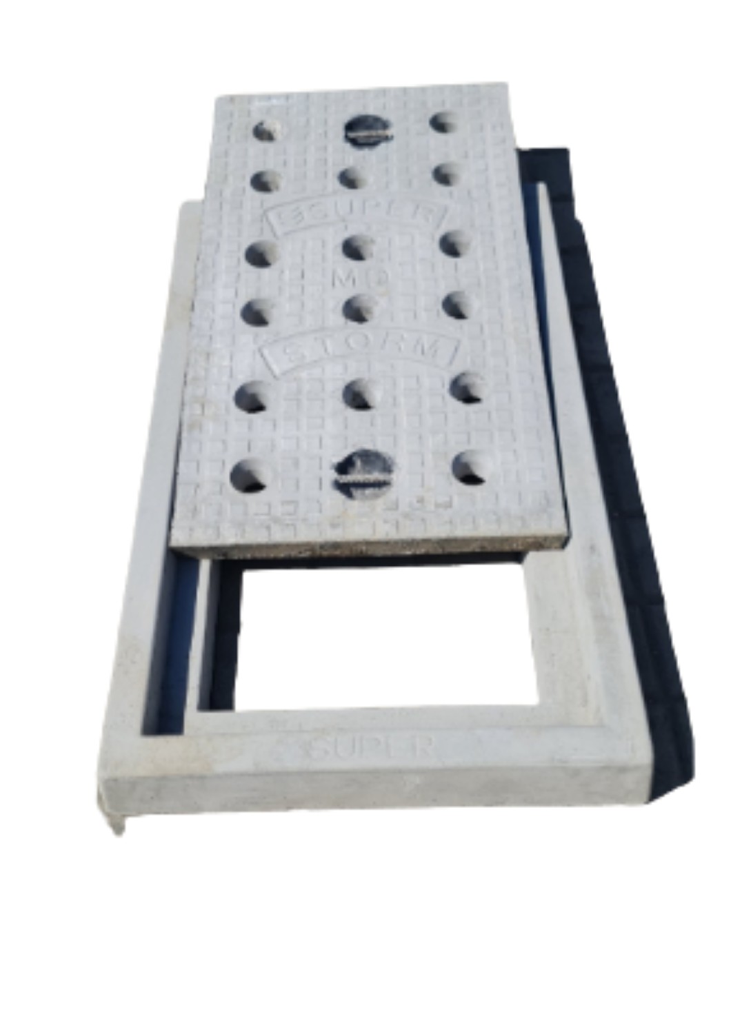 Super Precast Manhole Cover SFRC Plain 600 x 450 mm_1
