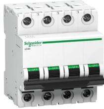 Schneider Electric A9N4P06C Four Pole 6 A C Curve MCB_0