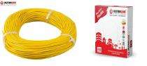 Ultracab 2.5 sqmm Extra Flexible FR Electric Wire Yellow 90 m_0